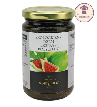 DŻEM EKSTRA Z BIAŁYCH FIG BIO 360 g - AGRISICILIA