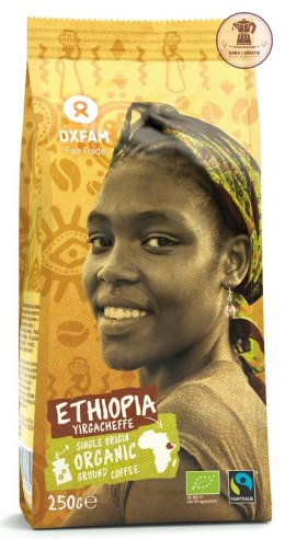 Kawa BIO Mielona Arabica 100 % Yirgacheffe Etiopia Fair Trade 250 g - OXFAM