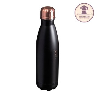 BUTELKA TERMICZNA METALLIC LINE BLACK ROSE 500 ml - BERLINGER HAUS