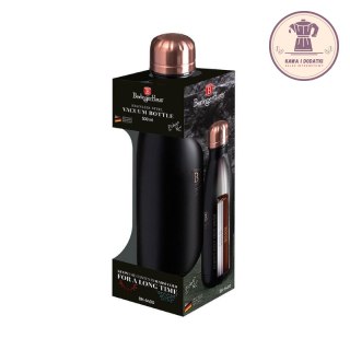 BUTELKA TERMICZNA METALLIC LINE BLACK ROSE 500 ml - BERLINGER HAUS