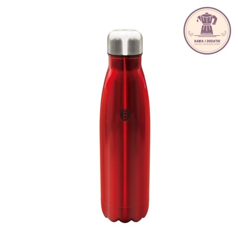 BUTELKA TERMICZNA METALLIC LINE BURGUNDY 500 ml - BERLINGER HAUS