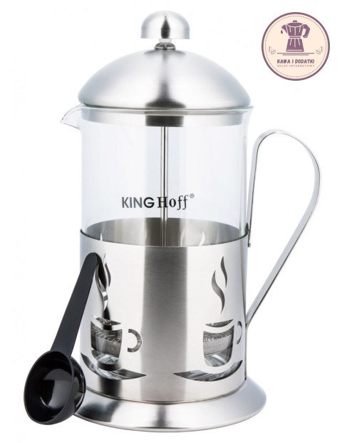 ZAPARZACZ DO KAWY I HERBATY Z DOCISKIEM FRENCH PRESS 600 ml - KiNGHOFF