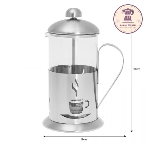 ZAPARZACZ DO KAWY I HERBATY Z DOCISKIEM FRENCH PRESS 600 ml - KiNGHOFF