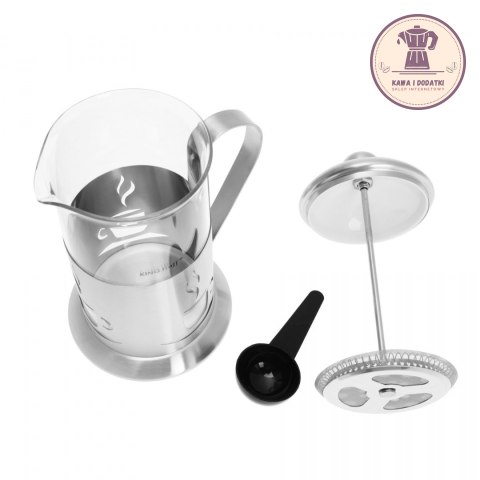 ZAPARZACZ DO KAWY I HERBATY Z DOCISKIEM FRENCH PRESS 600 ml - KiNGHOFF