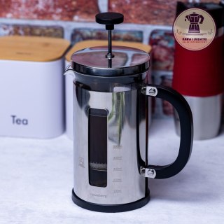 ZAPARZACZ DO KAWY I HERBATY SREBRNY 1 l FRENCH PRESS - KLAUSBERG