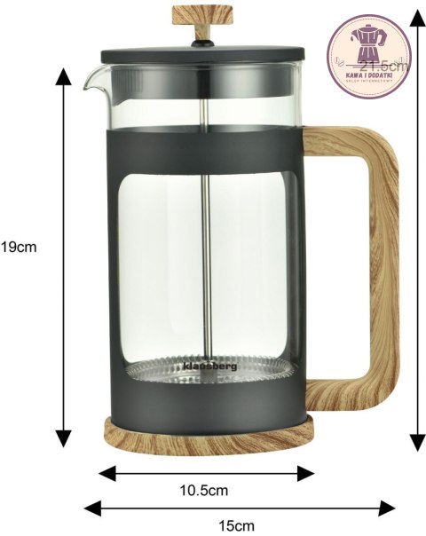 ZAPARZACZ KAWY I HERBATY 1.0 l FRENCH PRESS - KLAUSBERG