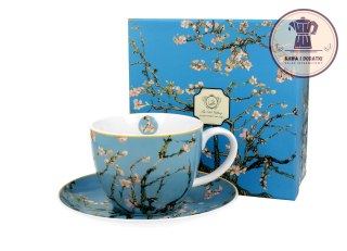 Filiżanka jumbo ze spodkiem 470 ml Almond Blossom by V. van Gogh - Duo Gift