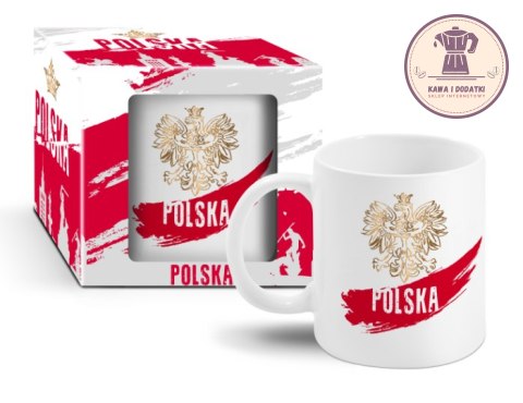 Kubek ceramiczny 300 ml - Kubek Prawdziwego Polaka - Polska "Złoty Orzeł"