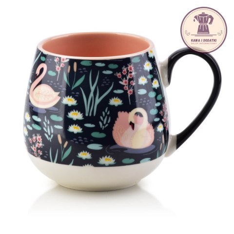 Kubek porcelanowy baryłka SWAN 400 ml - Mondex