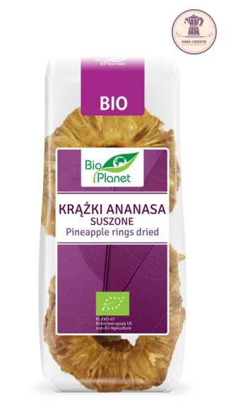 ANANAS SUSZONY KRĄŻKI BIO 100 g - BIO PLANET