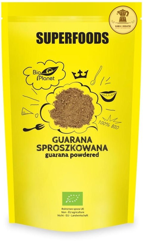 GUARANA SPROSZKOWANA BIO 150 g - BIO PLANET