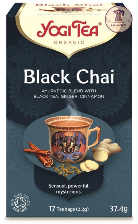 HERBATA CZARNA Z IMBIREM I CYNAMONEM (BLACK CHAI) BIO (17 x 2,2 g) 37,4 g - YOGI TEA