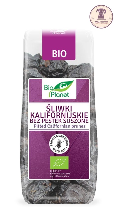 ŚLIWKI KALIFORNIJSKIE SUSZONE BEZGLUTENOWE BIO 200 g - BIO PLANET