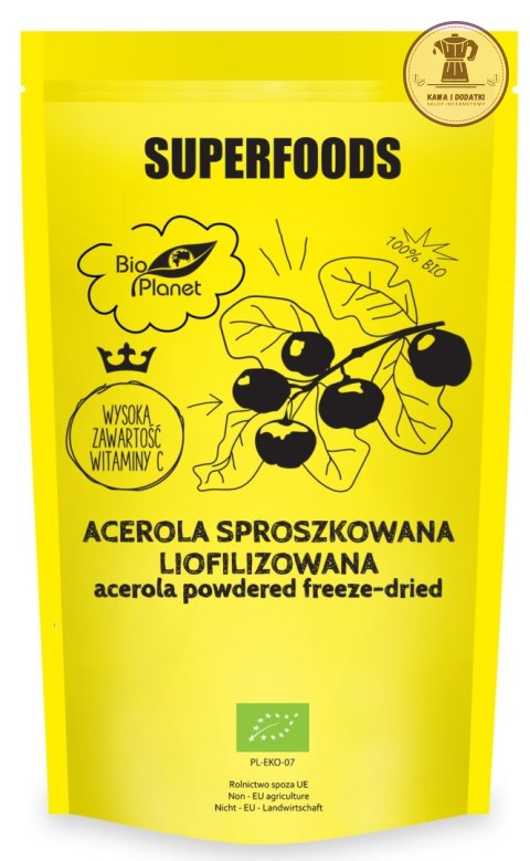 ACEROLA SPROSZKOWANA LIOFILIZOWANA BIO 100 g - BIO PLANET