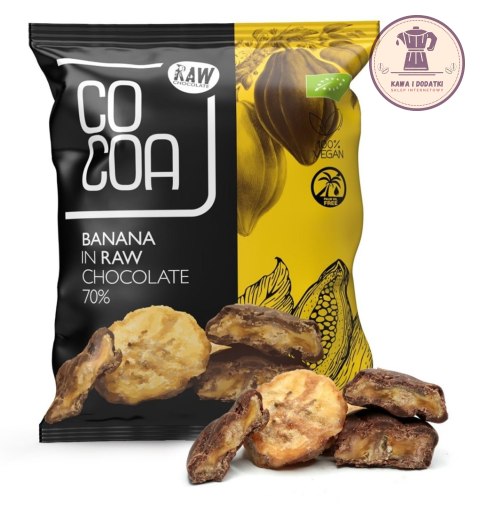 BANANY W SUROWEJ CZEKOLADZIE BIO 70 g - COCOA