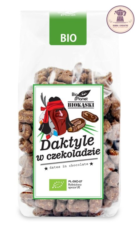 DAKTYLE W SUROWEJ CZEKOLADZIE BIO 250 g - BIO PLANET