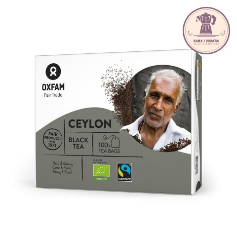 HERBATA CZARNA SRI LANKA FAIR TRADE BIO (100 x 1,8 g) 180 g - OXFAM