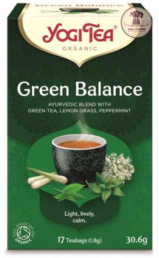 HERBATA ZIELONA RÓWNOWAGA (GREEN BALANCE) BIO (17 x 1,8 g) 30,6 g - YOGI TEA