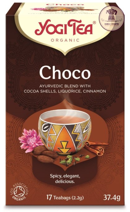 HERBATKA CZEKOLADOWA Z KAKAO (CHOCO) BIO (17 x 2,2 g) 37,4 g - YOGI TEA