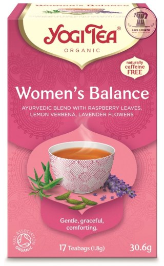 HERBATKA DLA KOBIET - RÓWNOWAGA (WOMEN'S BALANCE) BIO (17 x 1,8 g) 30,6 g - YOGI TEA