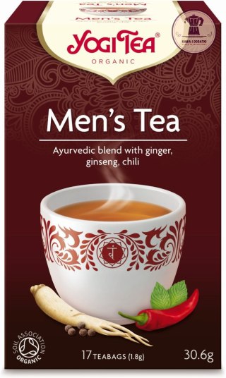 HERBATKA DLA MĘŻCZYZN (MEN'S TEA) BIO (17 x 1,8 g) 30,6 g - YOGI TEA