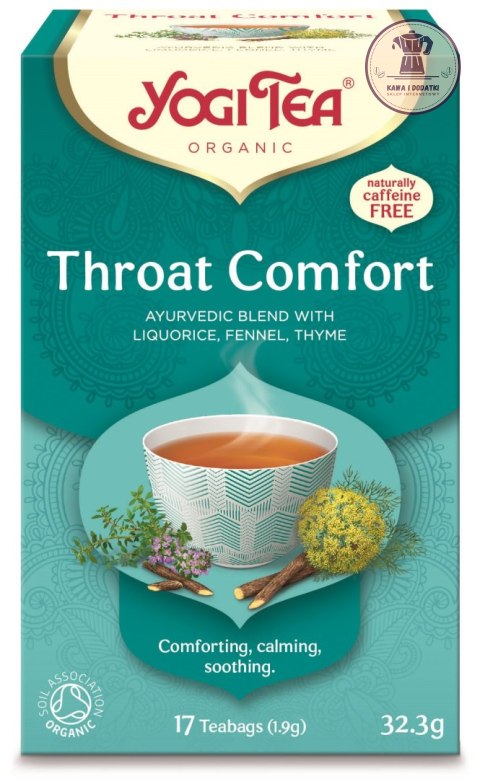 HERBATKA NA GARDŁO (THROAT COMFORT) BIO (17 x 1,9 g) 32,3 g - YOGI TEA