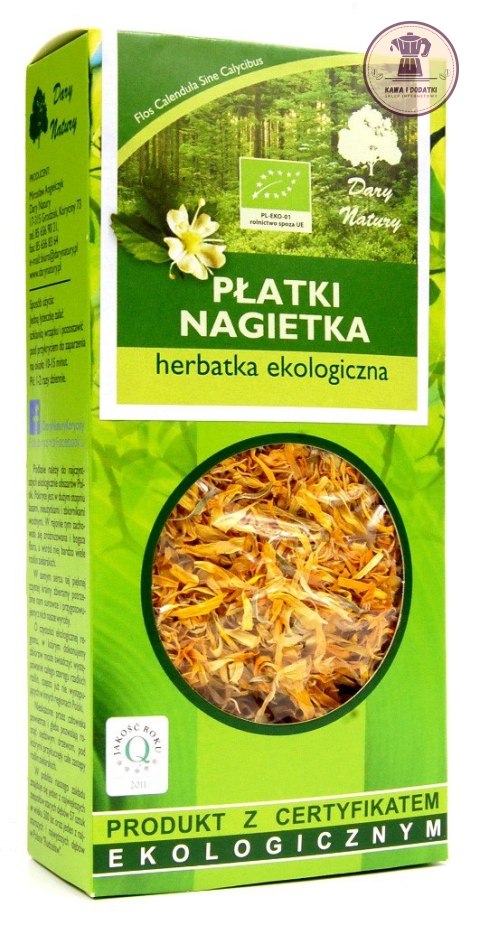 HERBATKA PŁATKI NAGIETKA BIO 25 g - DARY NATURY