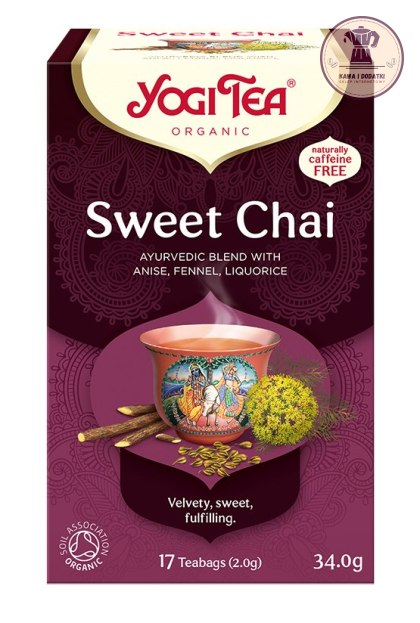 HERBATKA SŁODKI CHAI (SWEET CHAI) BIO (17 x 2 g) 34 g - YOGI TEA