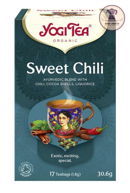 HERBATKA SŁODKIE CHILI (SWEET CHILI) BIO (17 x 1,8 g) 30,6 g - YOGI TEA