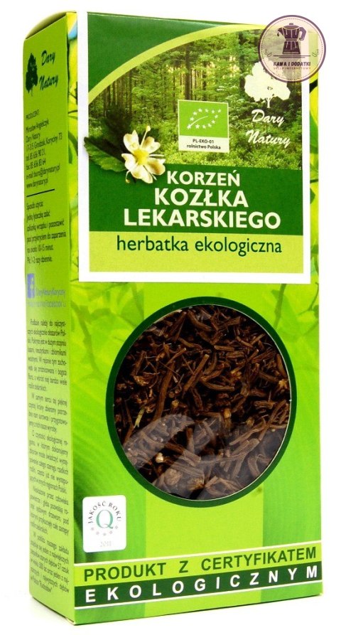 HERBATKA Z KORZENIA KOZŁKA LEKARSKIEGO BIO 100 g - DARY NATURY