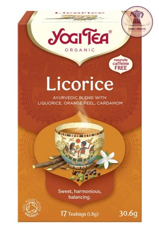 HERBATKA Z LUKRECJĄ (LICORICE) BIO (17 x 1,8 g) 30,6 g - YOGI TEA