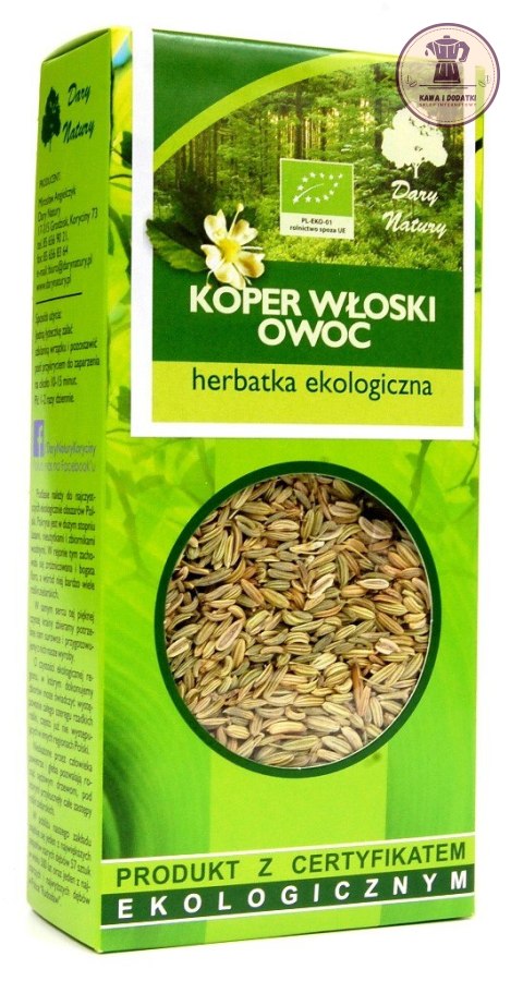 HERBATKA Z OWOCU KOPRU WŁOSKIEGO BIO 50 g - DARY NATURY