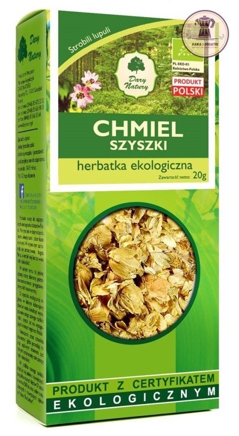 HERBATKA Z SZYSZEK CHMIELU BIO 20 g - DARY NATURY