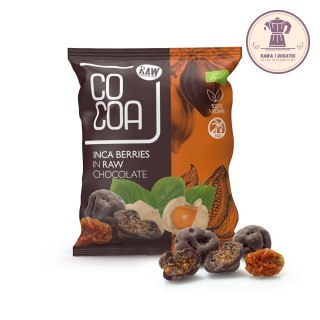 JAGODY INKASKIE W SUROWEJ CZEKOLADZIE BIO 70 g - COCOA