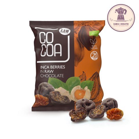 JAGODY INKASKIE W SUROWEJ CZEKOLADZIE BIO 70 g - COCOA