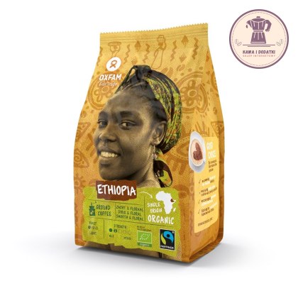 KAWA MIELONA ARABICA 100 % YIRGACHEFFE ETIOPIA FAIR TRADE BIO 250 g - OXFAM