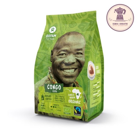 KAWA MIELONA ARABICA 100 % Z OKOLIC JEZIORA KIVU FAIR TADE BIO 250 g - OXFAM