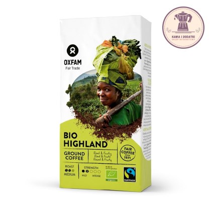 KAWA MIELONA ARABICA/ROBUSTA WYSOKOGÓRSKA FAIR TRADE BIO 250 g - OXFAM