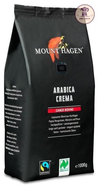 KAWA ZIARNISTA ARABICA 100 % CREMA FAIR TRADE BIO 1 kg - MOUNT HAGEN