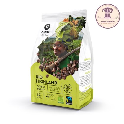 KAWA ZIARNISTA ARABICA/ROBUSTA WYSOKOGÓRSKA FAIR TRADE BIO 250 g - OXFAM