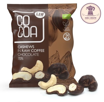 ORZECHY NERKOWCA W CZEKOLADZIE KAWOWEJ BIO 70 g - COCOA