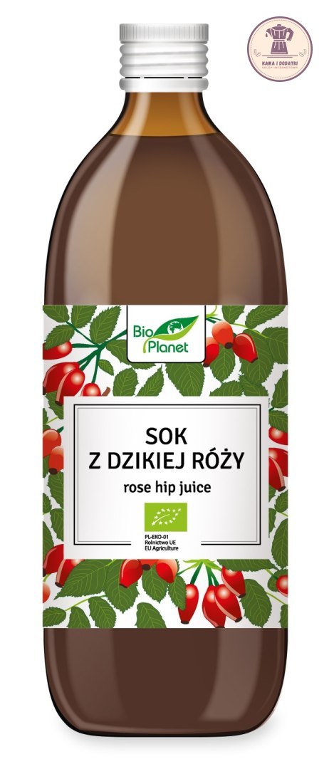 SOK Z DZIKIEJ RÓŻY BIO 500 ml - BIO PLANET