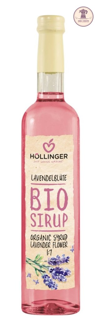 SYROP LAWENDOWY DO KAWY BIO 500 ml - HOLLINGER