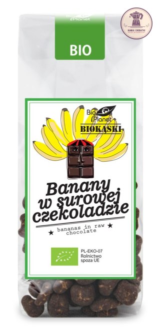 BANANY W SUROWEJ CZEKOLADZIE BIO 100 g - BIO PLANET