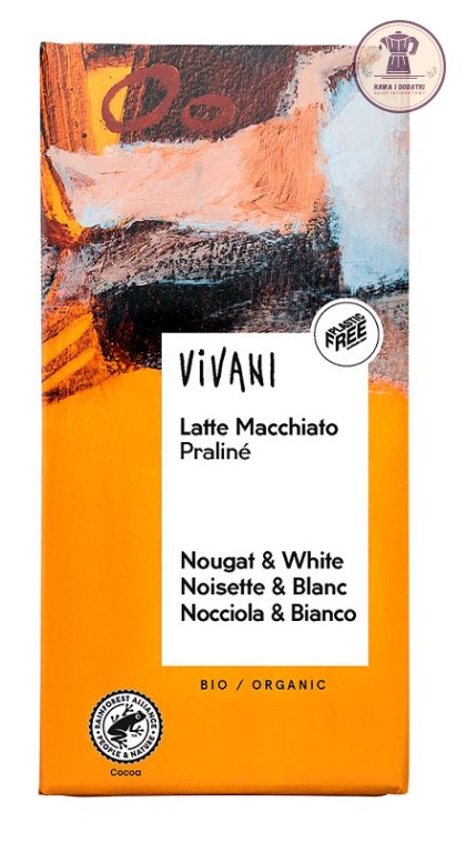 CZEKOLADA O SMAKU LATTE MACCHIATO BIO 100 g - VIVANI