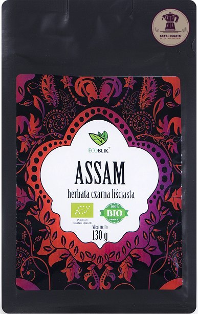 HERBATA CZARNA LIŚCIASTA ASSAM BIO 130 g - ECOBLIK