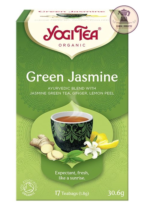 HERBATA ZIELONA JAŚMINOWA (GREEN JASMINE) BIO (17 x 1,8 g) 30,6 g - YOGI TEA