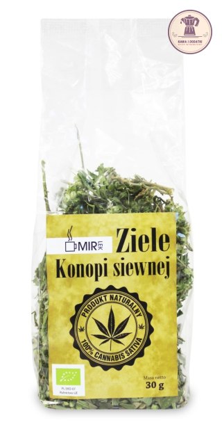 HERBATKA LIŚCIE KONOPI SIEWNEJ BIO 30 g - MIR-LEK