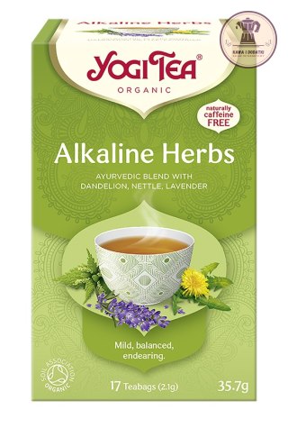 HERBATKA ZIOŁA ALKALICZNE (ALKALINE HERBS) BIO (17 x 2,1 g) 35,7 g - YOGI TEA