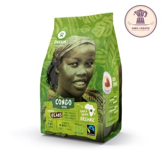 KAWA ZIARNISTA ARABICA 100 % Z OKOLIC JEZIORA KIVU FAIR TADE BIO 250 g - OXFAM